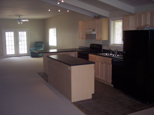 Living room after