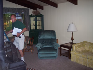 Living room before